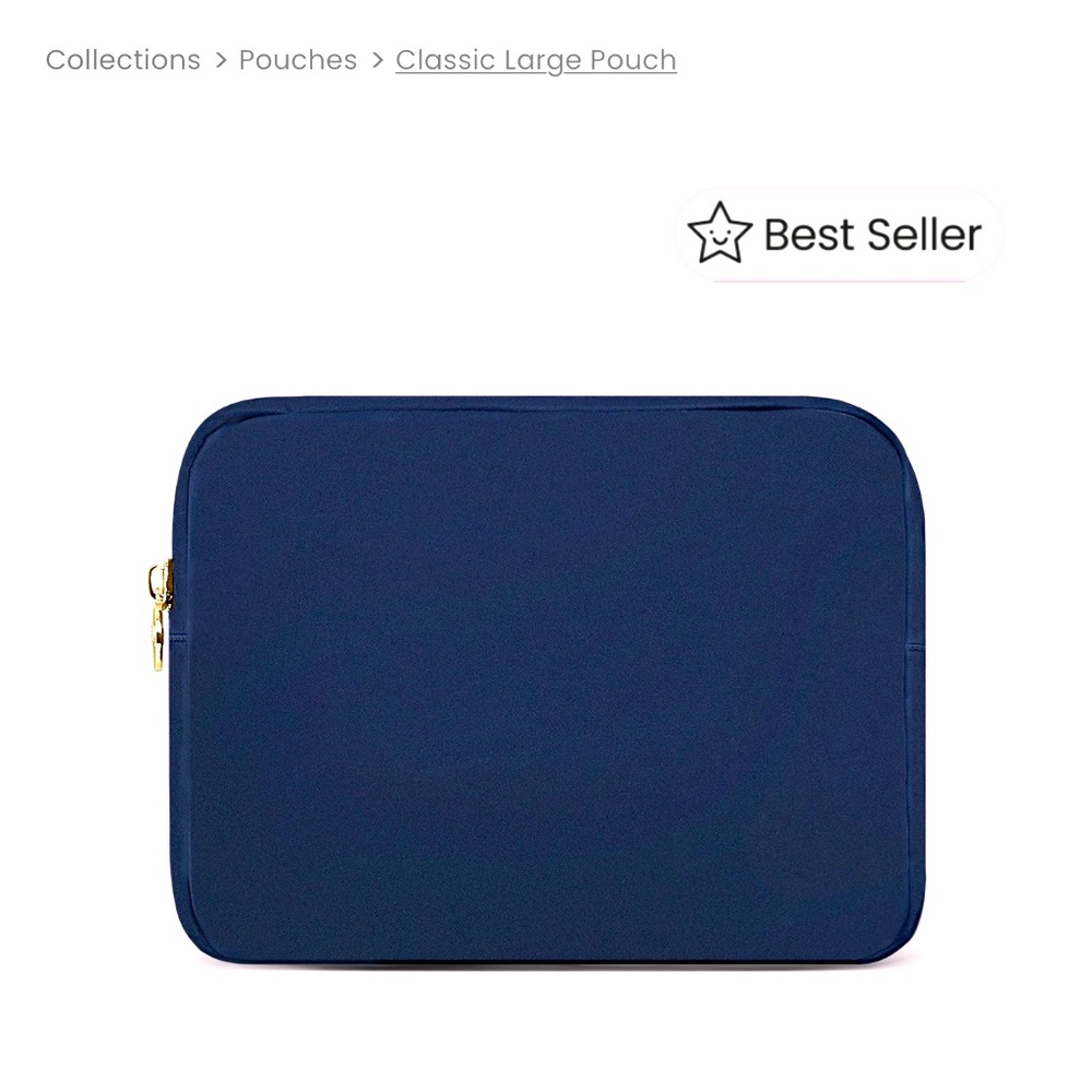 NWT Stoney Clover Lane Sapphire Large Pouch